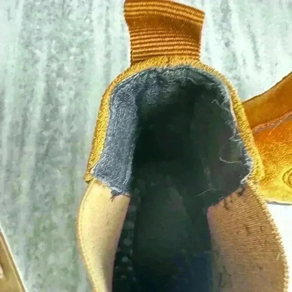 Camel Chelsea Boots Men Flock Slip-On Business Men Short Boots Size 39 - Picture 7 of 8